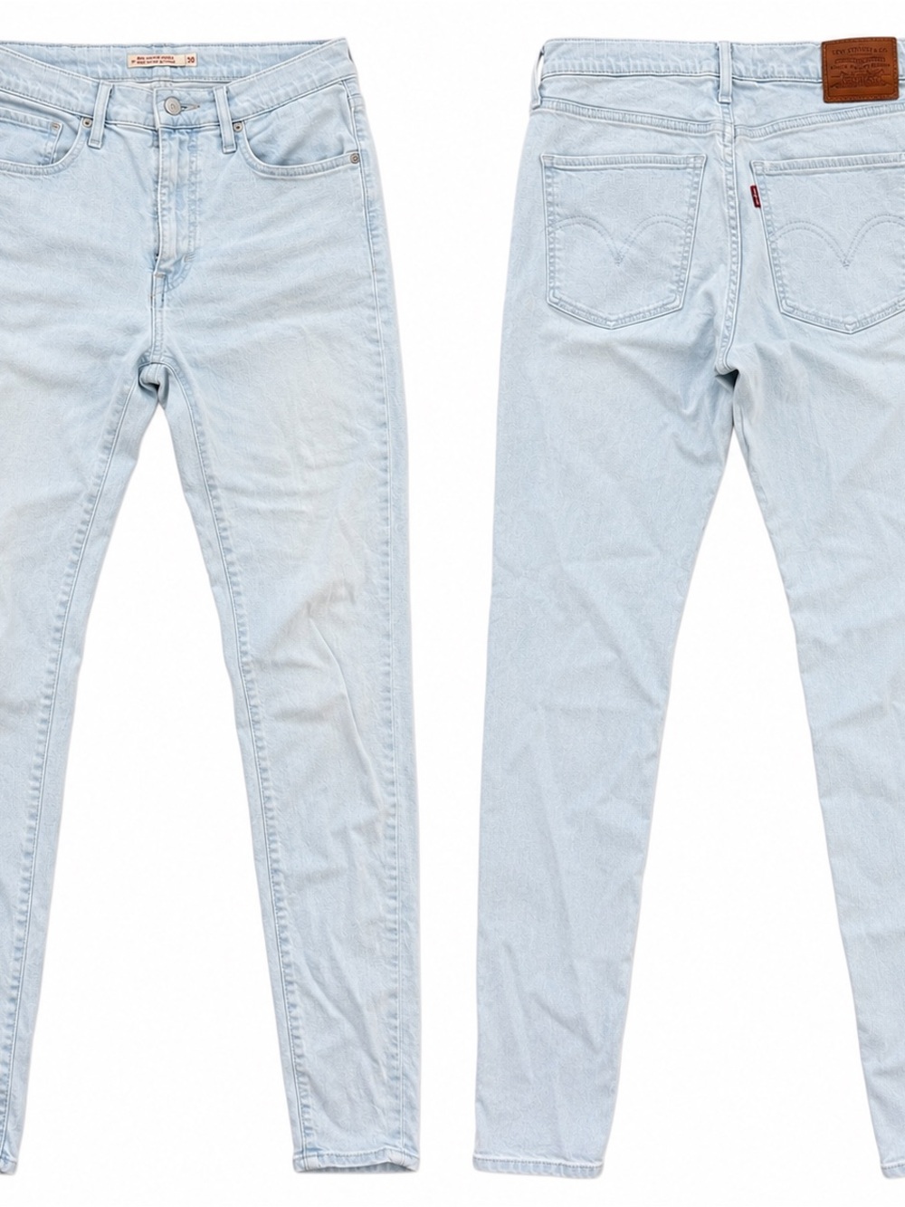 Levi’s Premium Mile High Super Skinny Jeans Women’s Size 30 Light Wash High Rise